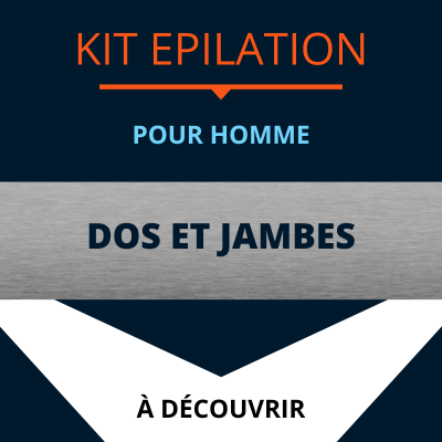 KIT ÉPILATION HOMME DOS -...