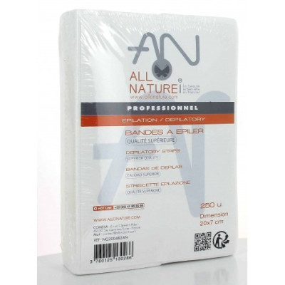 Bandes papier épilatoire lisse - 250 unités